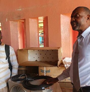 Senator Zoe Emmanuel Pennue Donates Air Conditioners to Zwedru Multilateral High School Air condition to Zwedru Multilaterial High school