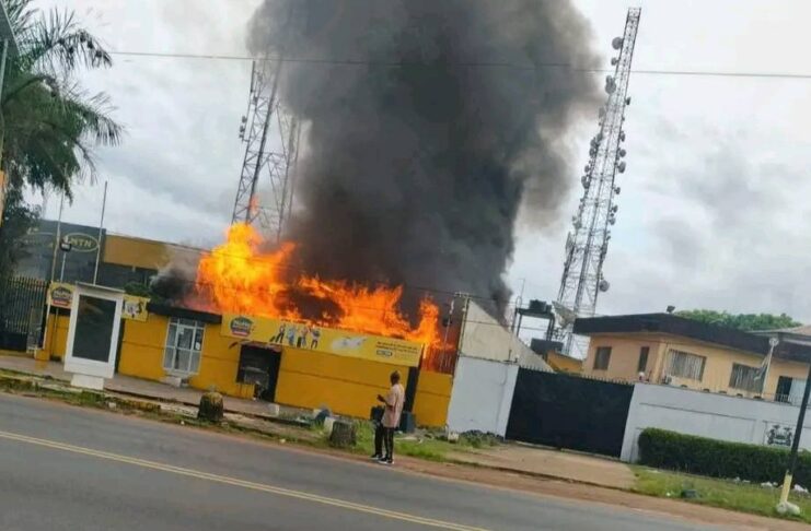 Fire Hits Lonestar Cell MTN Office in Monrovia; Services Unaffected