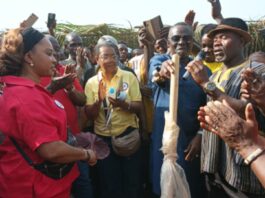 CMC Political leader breaks ground for the construction of Road in Gbarzon District