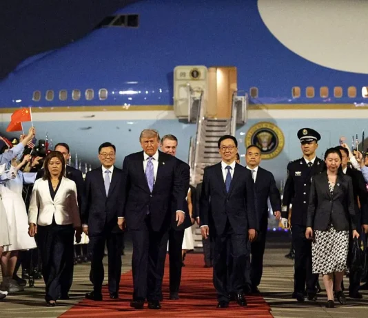 Trump arrives in China for high-stakes meeting with Xi Jinping