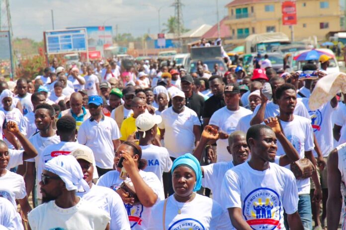 Bility and team CMC supporters in Monrovia