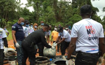 LDEA Grand Gedeh Detachment Destroys Over US$52,000 Worth of Illegal Drugs