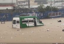 Torrential Rains Flood Abidjan, Disrupting Traffic and Trapping Residents