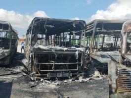 Côte d’Ivoire: Massive Fire Destroys 40 SOTRA Buses at Koumassi Depot Ivory Coast bus