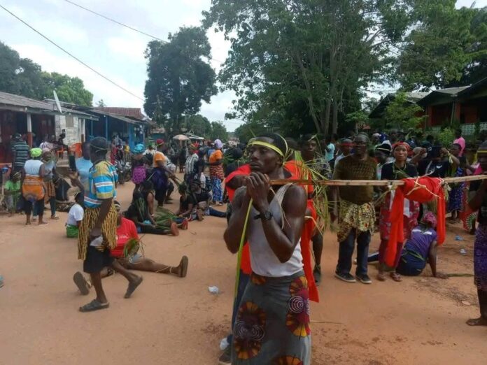 Grebo Ethnic group in protest