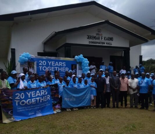 Mary’s Meals Marks 20 Years of School Feeding in Liberia, Reaching 95,000 Children