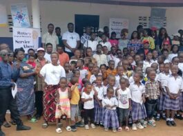 Commissioner Lahai Praises Rotary Club for Renovating Barchue Community Public School Rotary Club of Monrovia