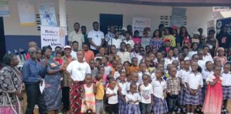 Commissioner Lahai Praises Rotary Club for Renovating Barchue Community Public School Rotary Club of Monrovia