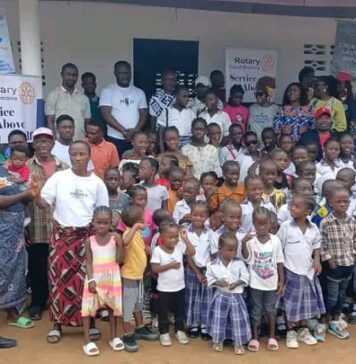 Commissioner Lahai Praises Rotary Club for Renovating Barchue Community Public School Rotary Club of Monrovia
